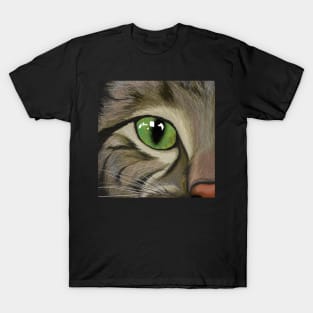 Cat's face is peeking up T-Shirt